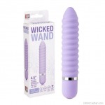 Teljes testén bordázott szilikon puha vibrátor, Wicked Wand